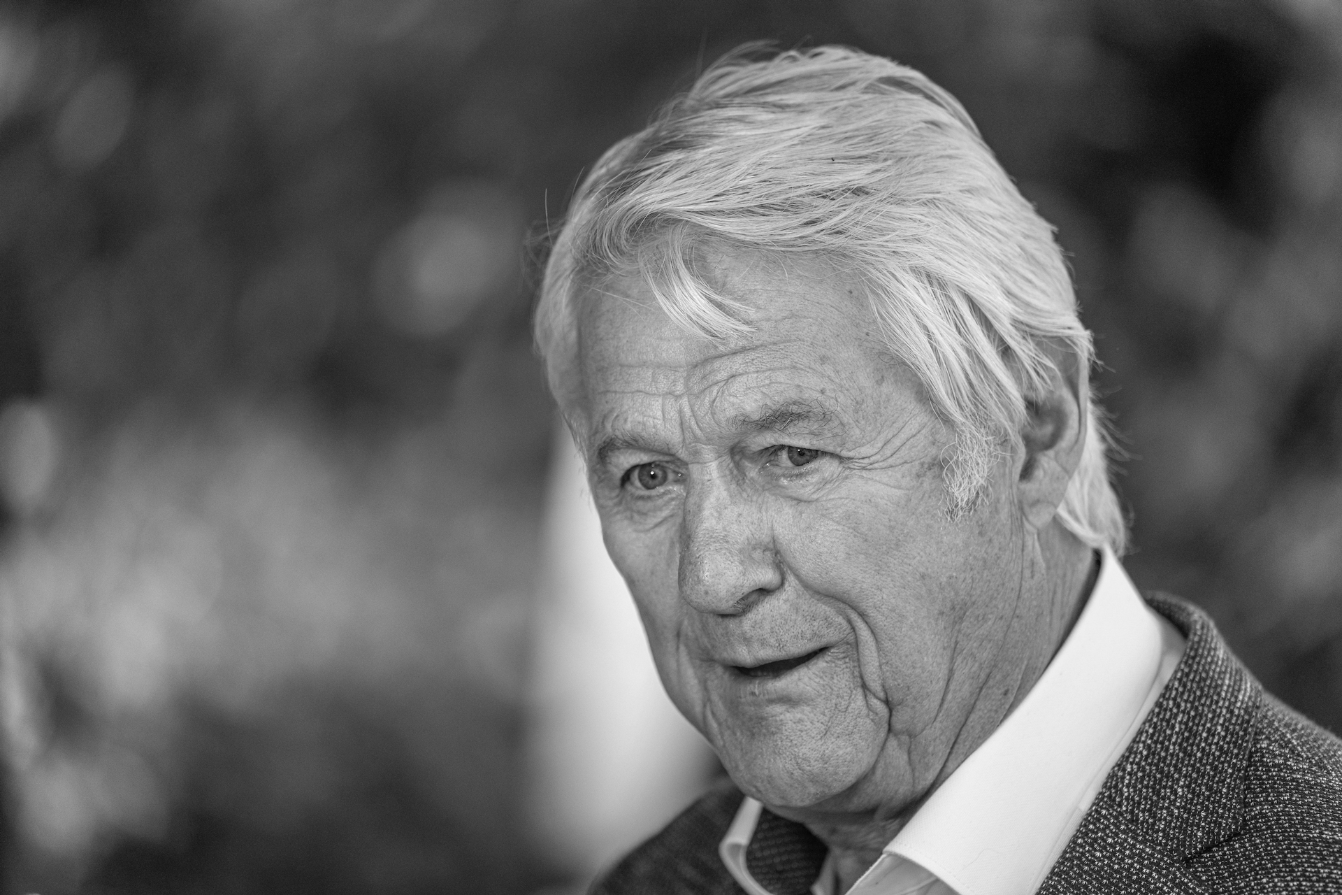 Portrait von Max Lorenz in Schwarz-Weiß