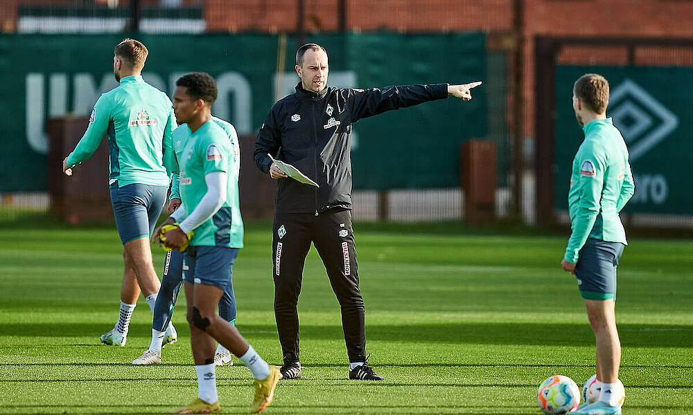 Ole Werner auf dem Trainingsplatz.