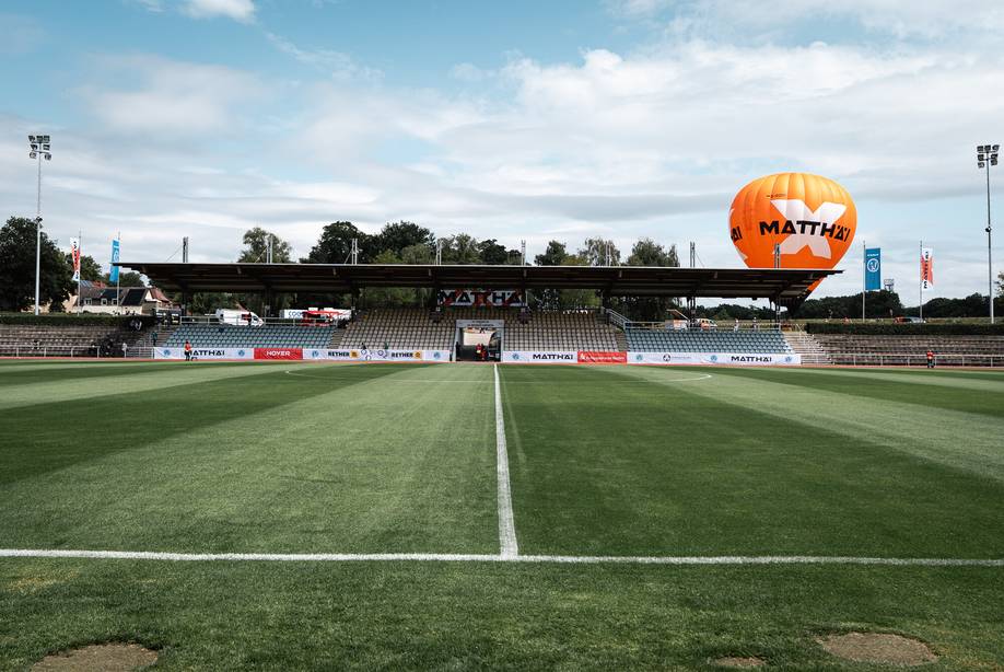Ein Foto vom Stadion am Berliner Ring.