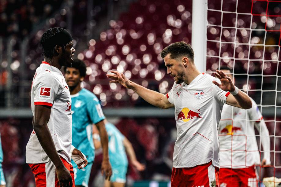 Christoph Baumgartner jubelt nach seinem Tor gegen Hoffenheim.