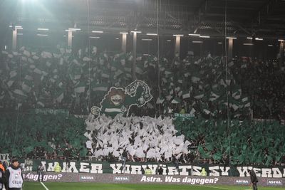 Choreo der Werderfans beim Auswärtsspiel auf St. Pauli in der letzten Saison.
