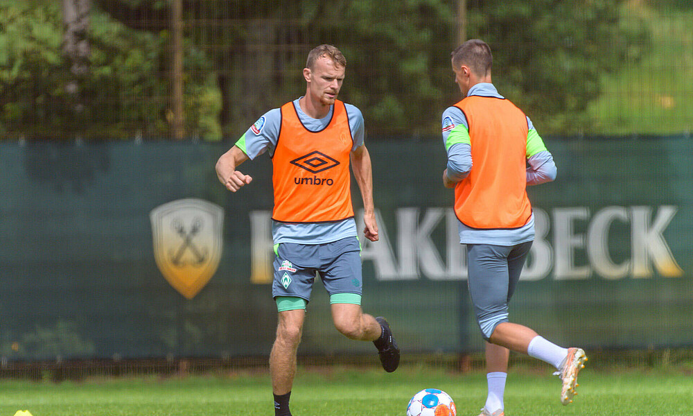 Christian Groß und Marco Friedl im Training.