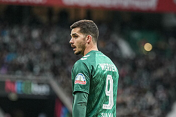 Andre Silva im Werder-Heimtrikot im Weserstadion