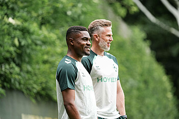 null Cedric Makiadi bei einem Training.