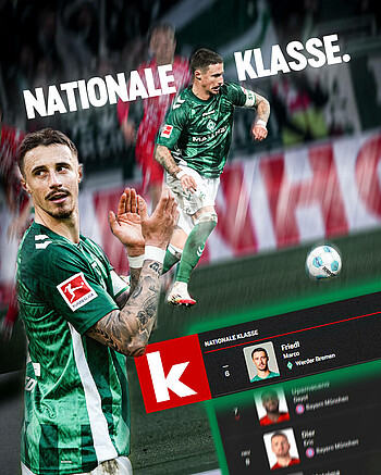 Grafik zu Friedl in der kicker-Rangliste Nationale Klasse