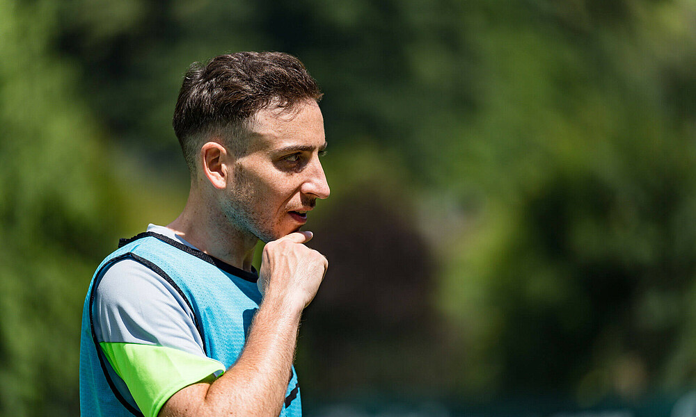 Kevin Möhwald beim Training 