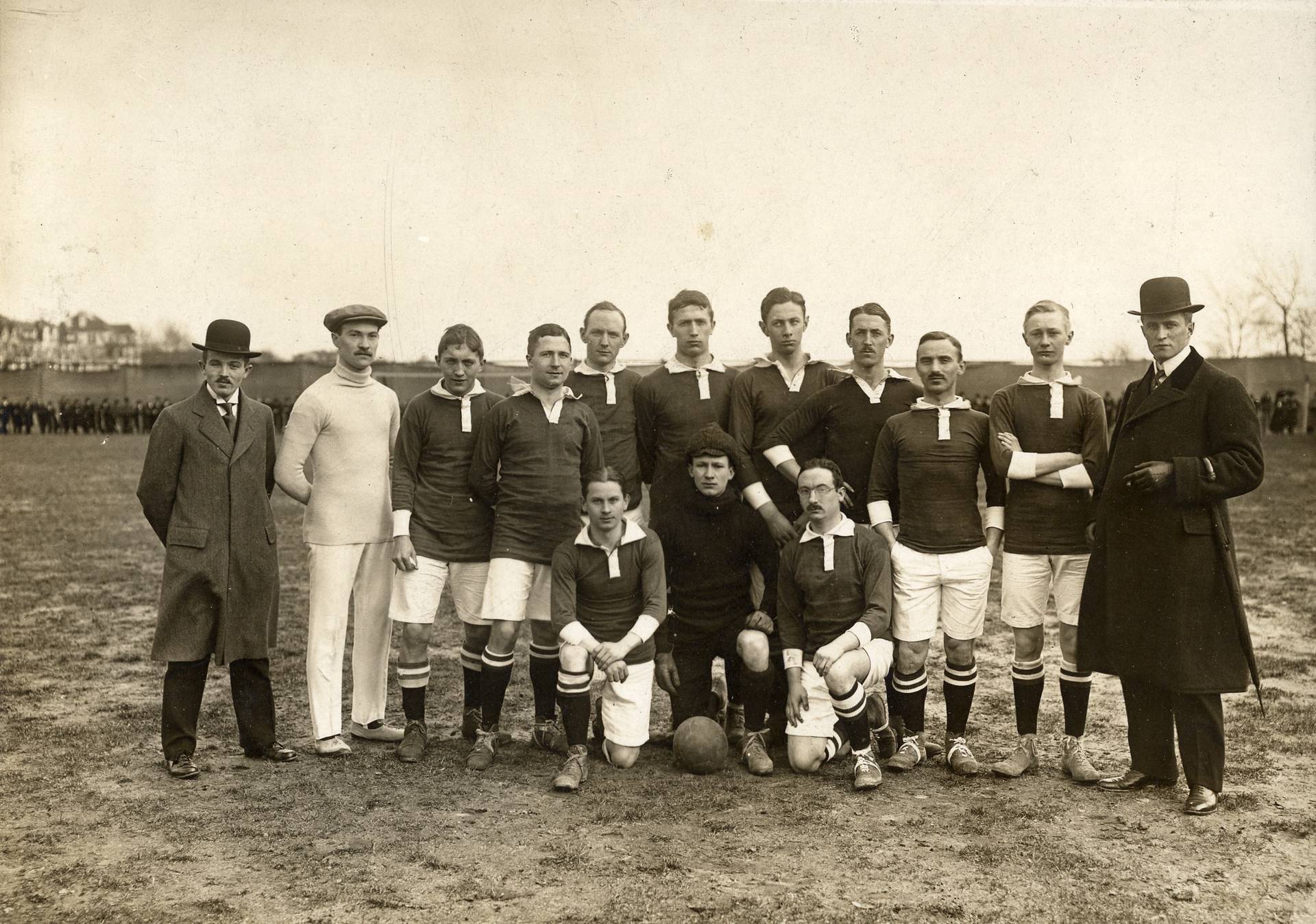 Ein Mannschaftsfoto aus der Geschichte Werders.