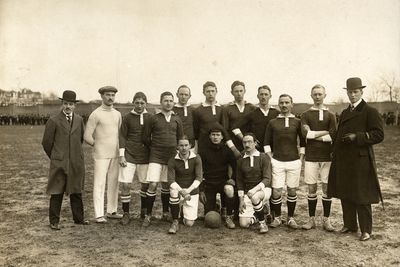 Ein Mannschaftsfoto aus der Geschichte Werders.