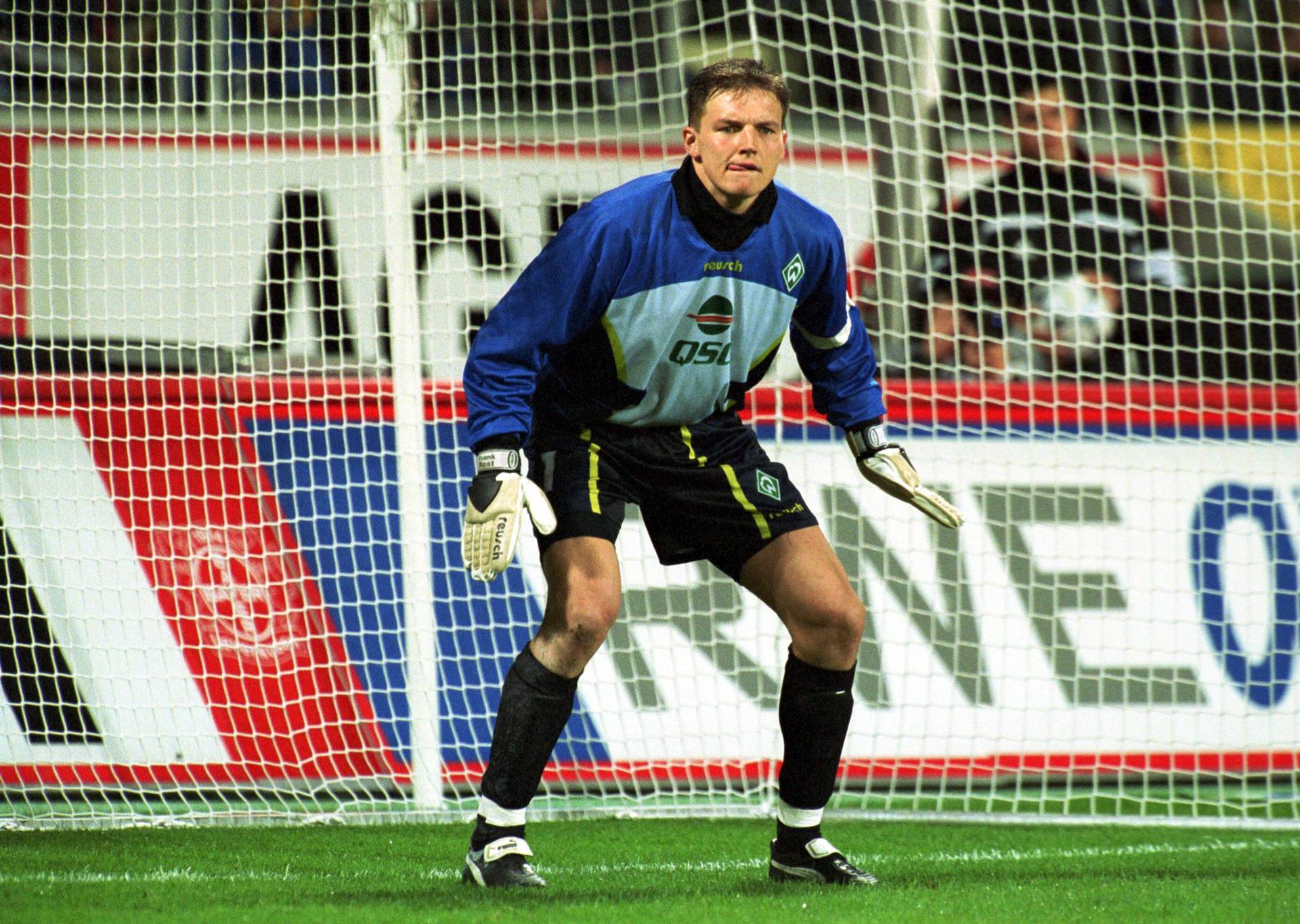 Frank Rost im Tor des SV Werder Bremen.