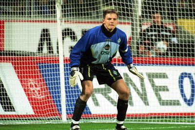 Frank Rost im Tor des SV Werder Bremen.
