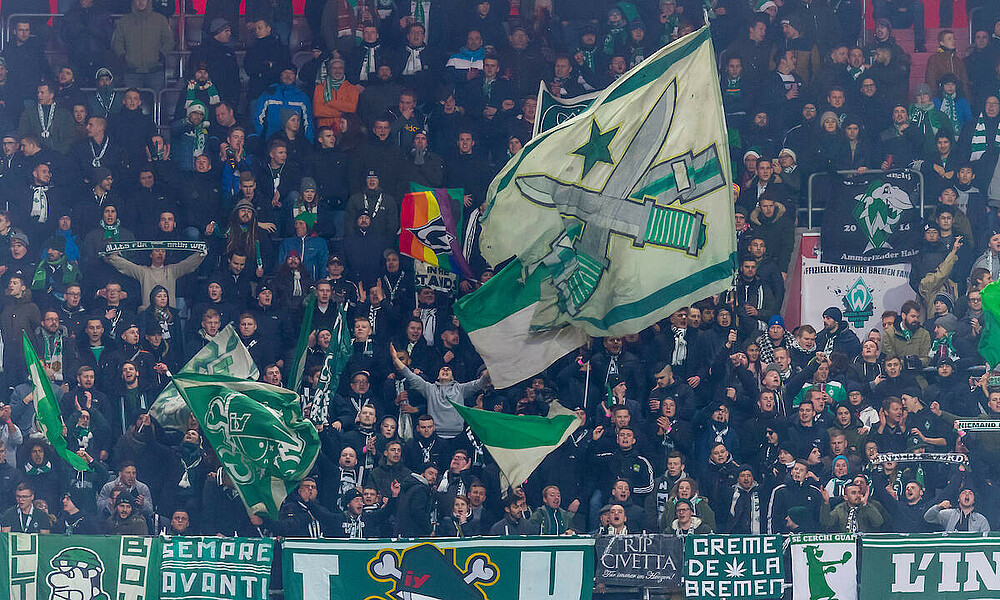 null Werderfans in der Allianz Arena
