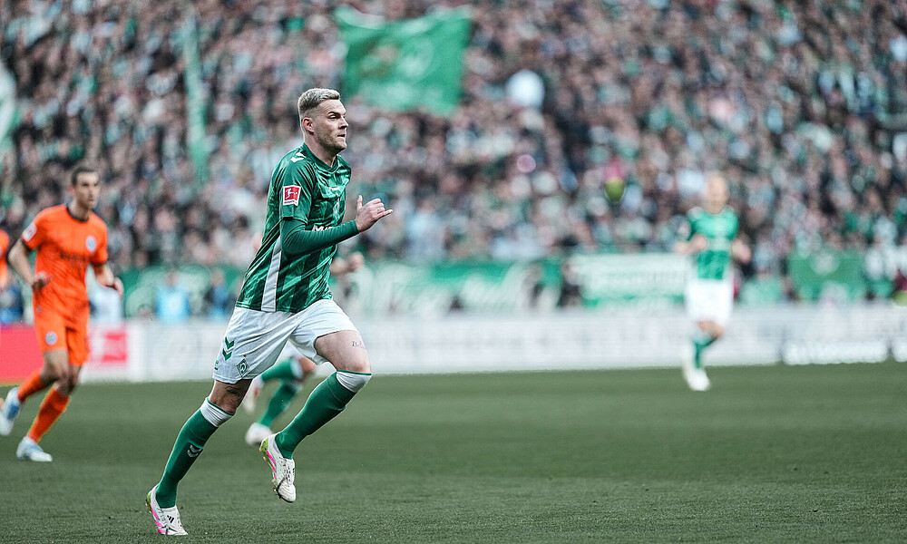 Marvin Ducksch auf dem Platz. 