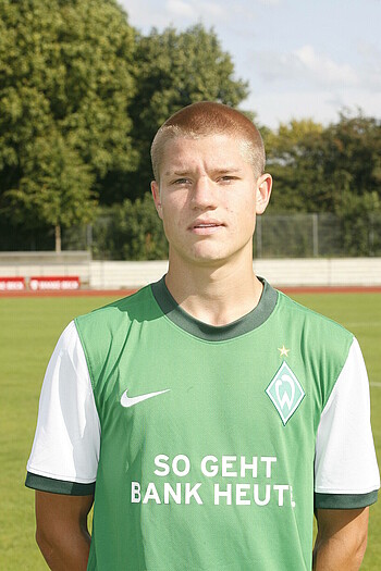 null Kevin Behrens im Werder-Trikot als Jugendspieler.