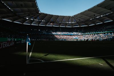 Das Volksparkstadion von Innen