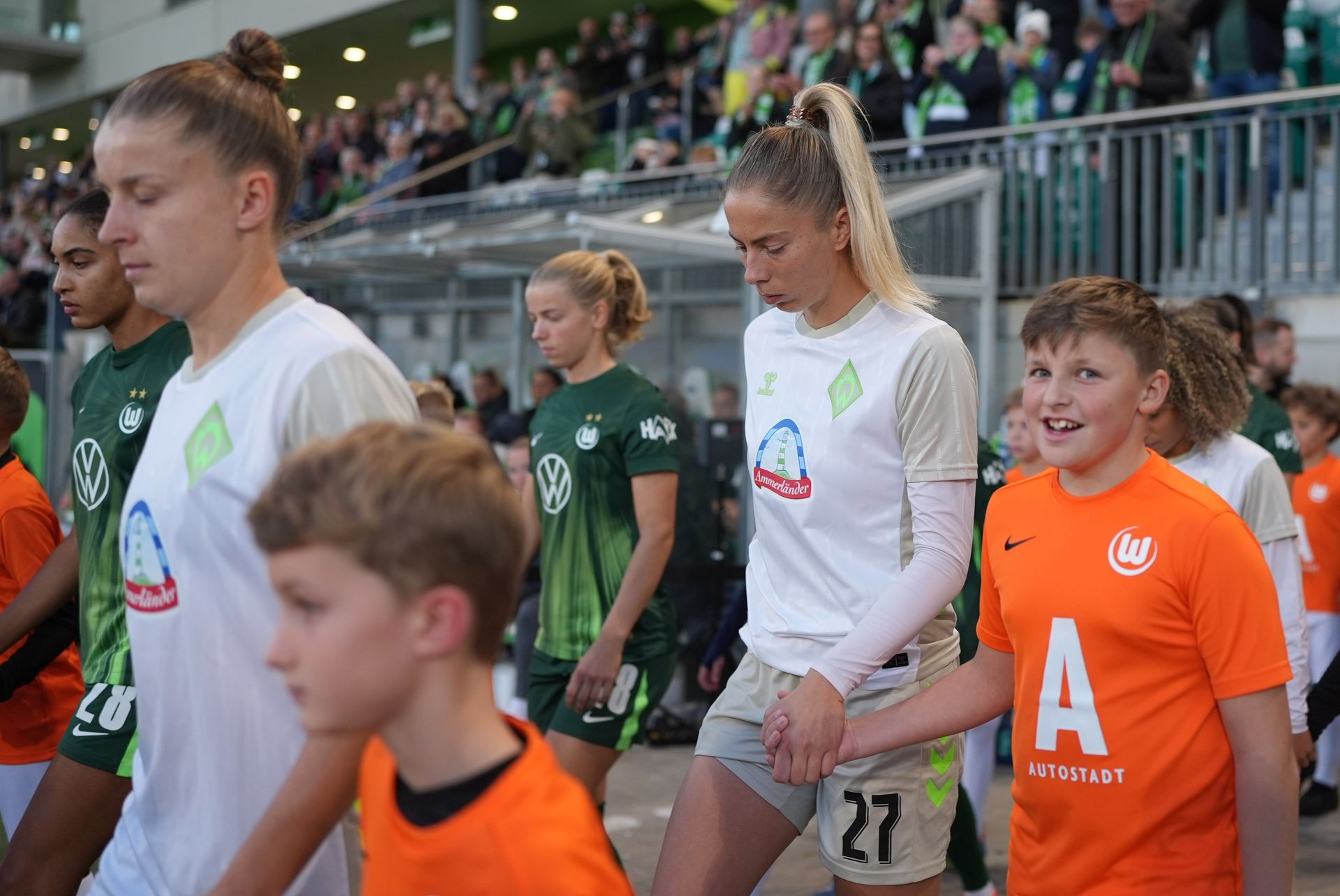 Sharon Beck läuft in Wolfsburg ein.