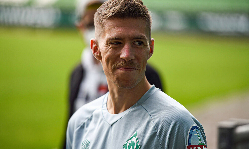 Mitchell Weiser auf dem Trainingsgelände des SVW. 