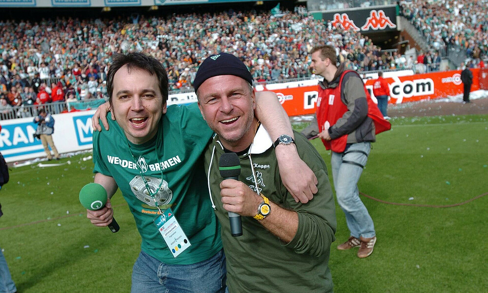 Arnd Zeigler und Christian Stoll jubeln.