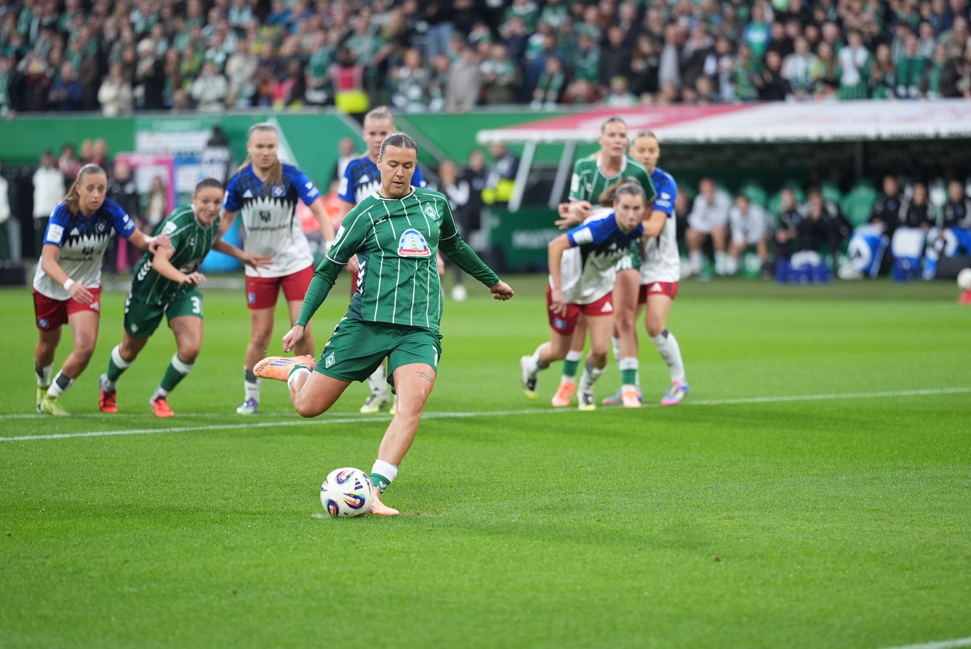 Mühlhaus verwandelte in dieser Spielzeit jeden ihrer fünf Elfmeter (Foto: WERDER.DE).