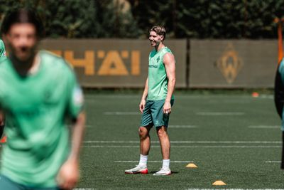 Cedric Itten auf dem Trainingsplatz.