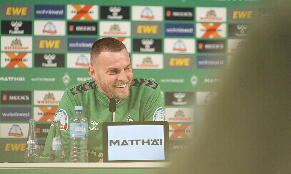 Marvin Ducksch in der Mixed Zone