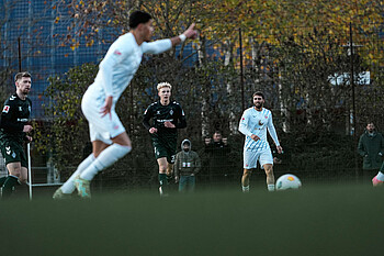 null Leon Opitz im Testspiel gegen Hansa Rostock.