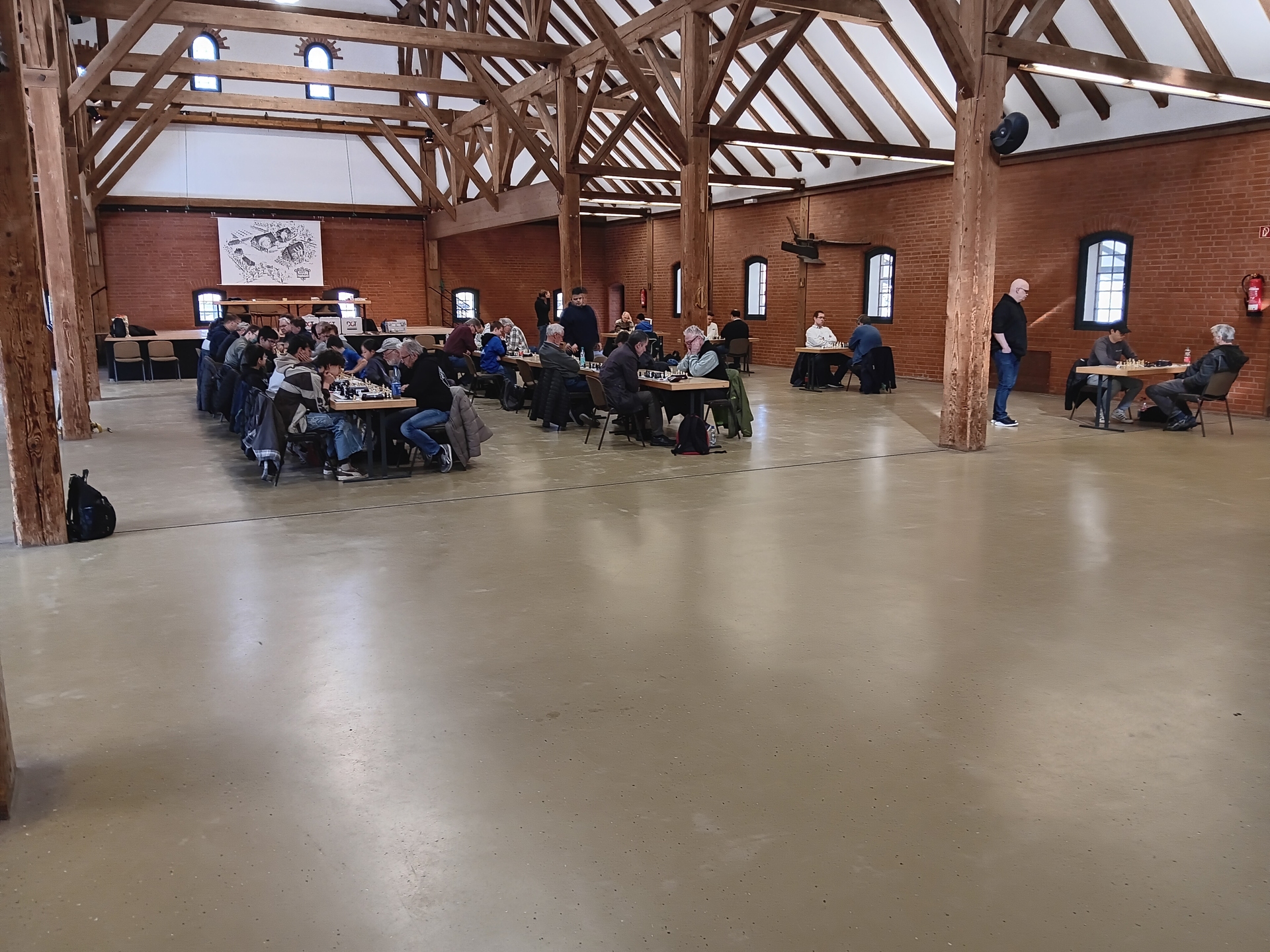 Ein Blick in den Turniersaal