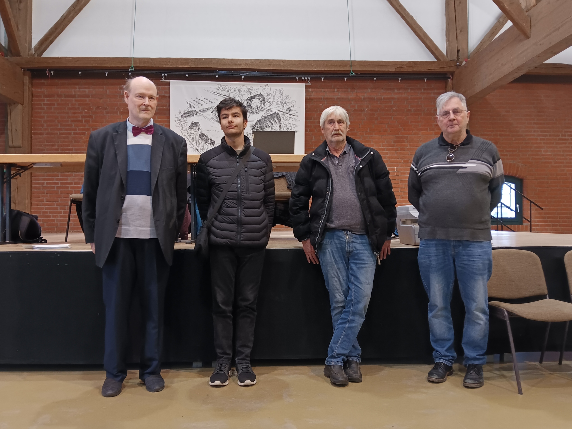 v.l.n.r.: Dr. Oliver Höpfner, Haktan Emir Biricik, Hartmut Ficken und Peter Frei