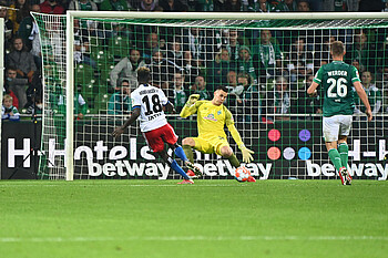 null Michael Zetterer im Spiel gegen den HSV