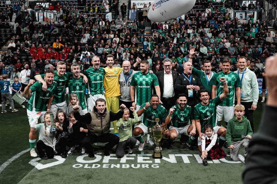 Das Siegerbild der WERDER LEGENDEN 2025 in Oldenburg.