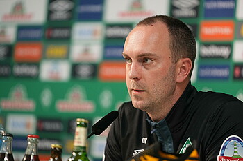 null Ole Werner in der Mixed Zone