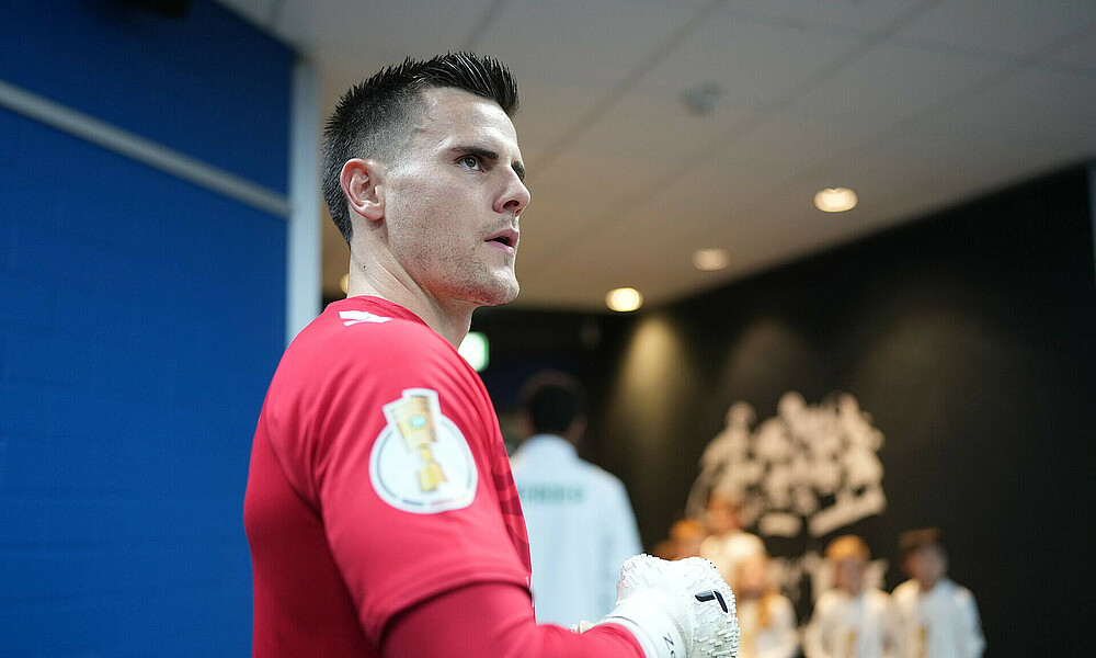 Michael Zetterer im Spielertunnel. 