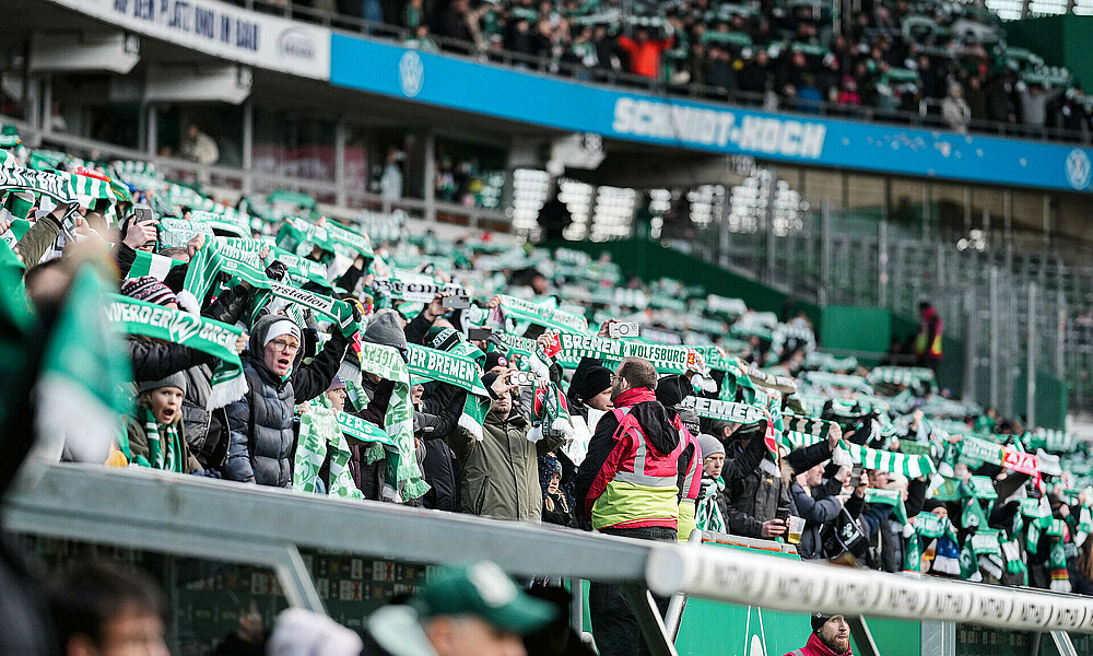 null Die Fans des SV Werder Bremen beim letzten Heimspiel gegen die TSG Hoffenheim.