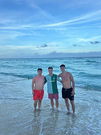 Julian Malatini im Urlaub in Cancun in Mexiko