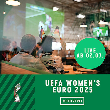 null Grafik zum Public Viewing der EM 2025 der Frauen in der BOLZEREI