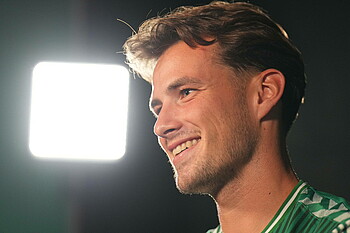 Olivier Deman beim Interview