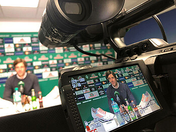 Clemens Fritz in der virtuellen Medienrunde.