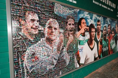 Die Legendenwand am Weserstadion.