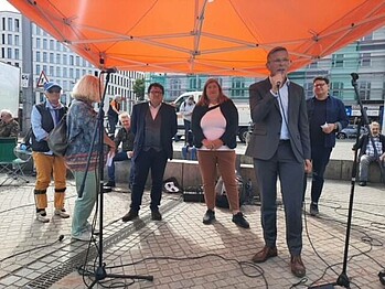 Dr. Hubertus Hess-Grunewald, Anja Stahmann und Frank Imhoff