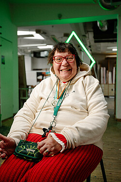 null Portrait der Künstlerin Colette Boberz