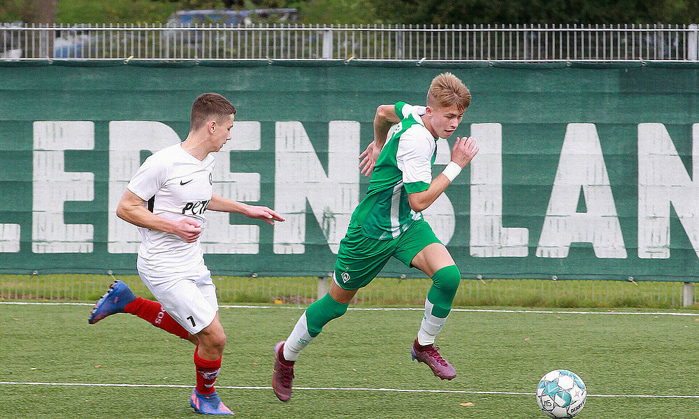 Noah Kebbedies im Sprint gegen den Rahlstedter SC