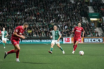 Senne Lynen beim Assist gegen Köln.