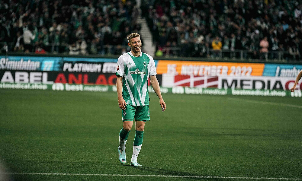 null Mitchell Weiser bei einem Werder-Spiel.