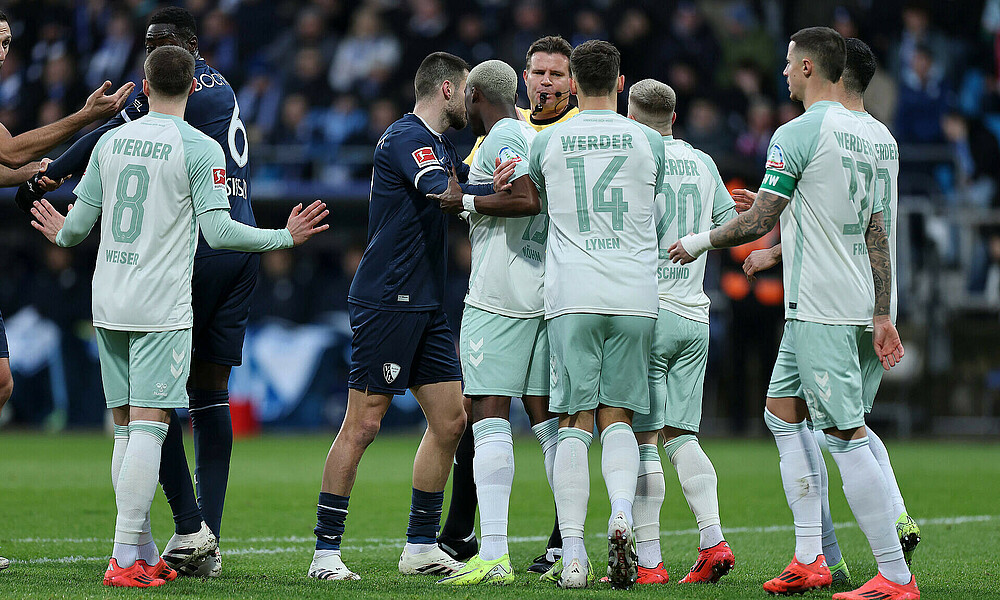 Dr. Felix Brych auf dem Platz. 