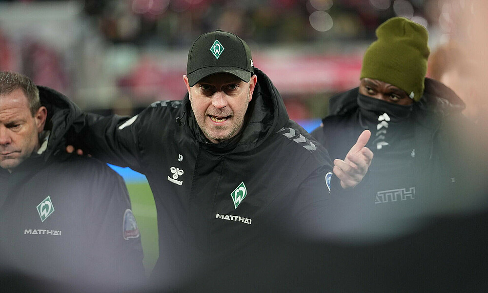 Ole Werner im Mannschaftskreis nach der Niederlage in Leipzig