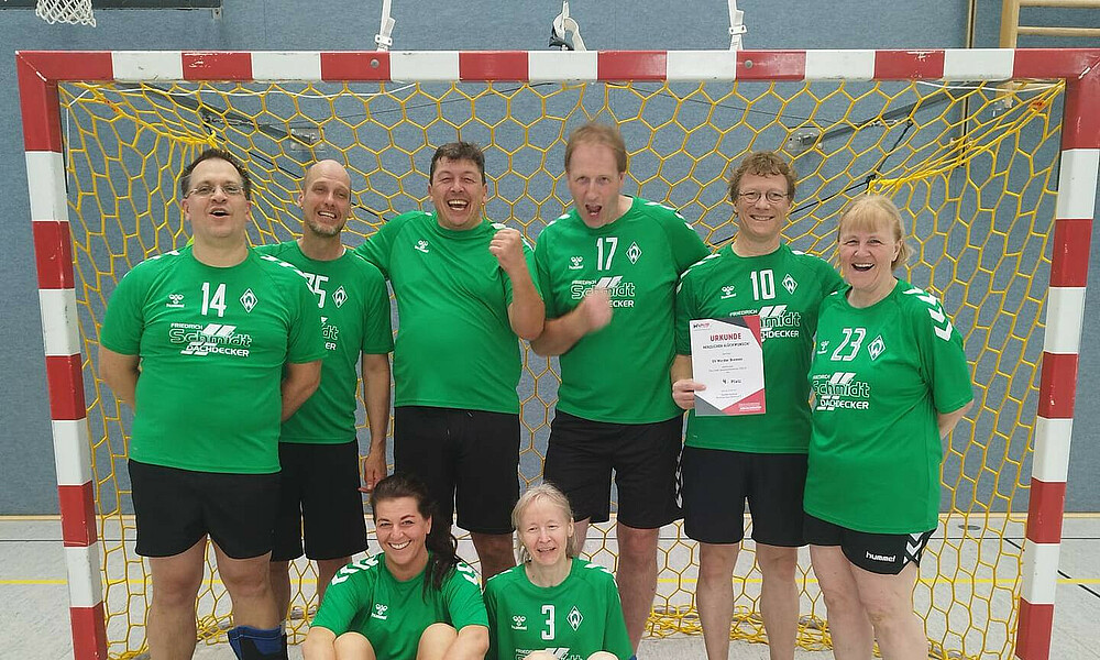 Mannschaftsfoto von Werders Five-a-Side-Team