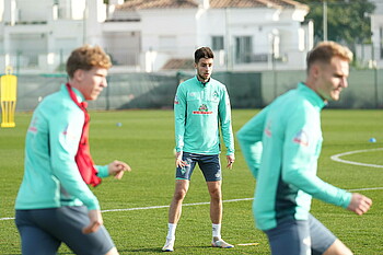 Ilia Gruev während einer Übung im Trainingslager. 