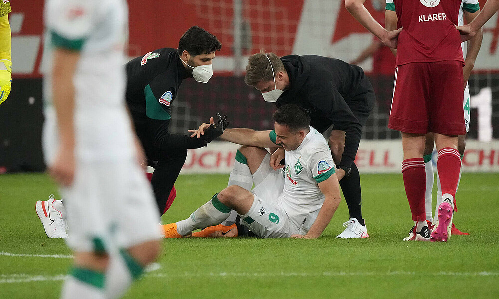 Kevin Möhwald musste gegen Düsseldorf verletzungsbedingt ausgewechselt werden.