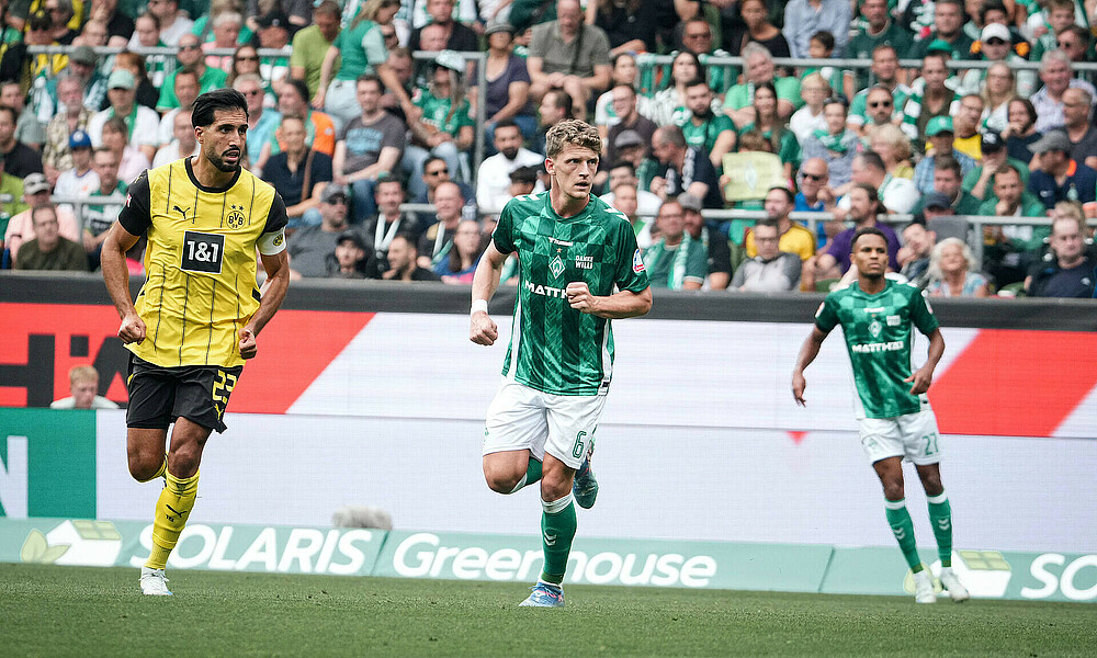 Jens Stage auf dem Platz im Heimspiel gegen Borussia Dortmund