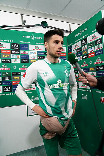 null Gruev in der Mixed-Zone.