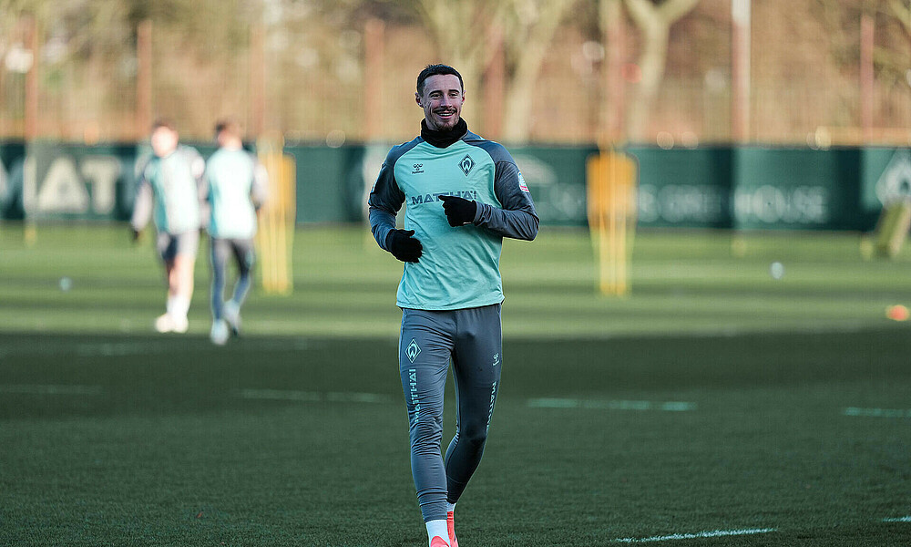 Marco Friedl auf dem Trainingsplatz. 
